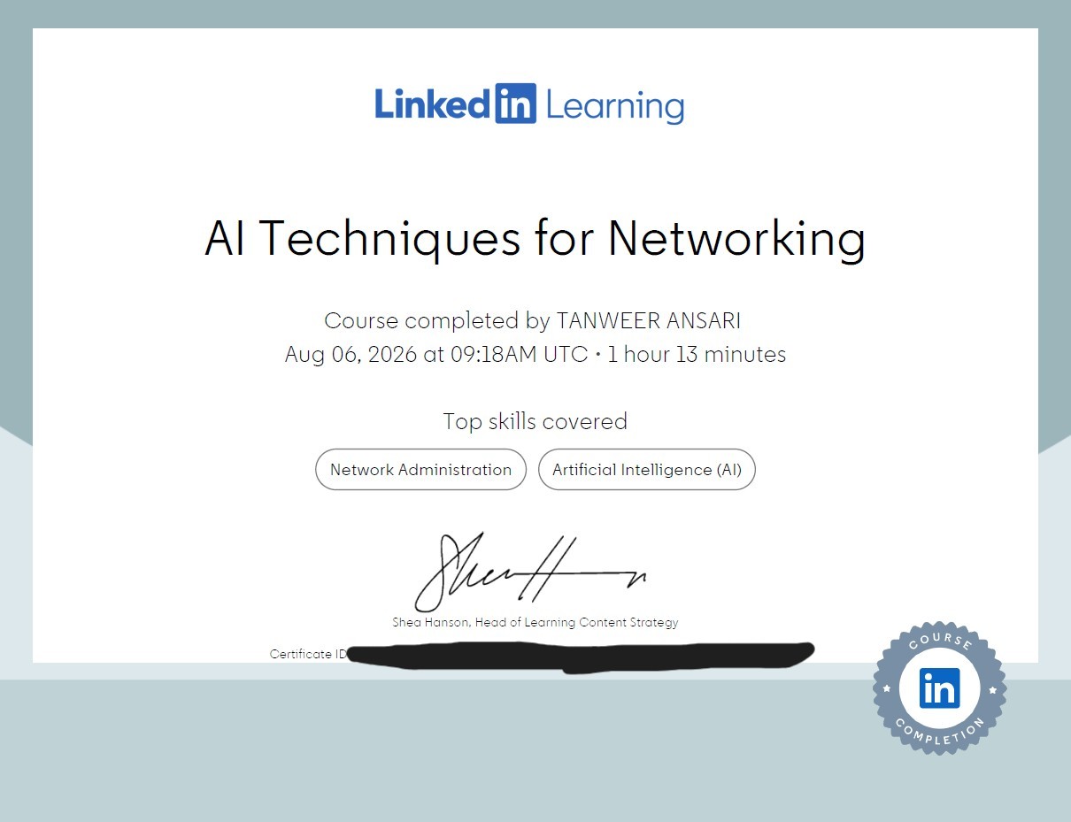 AI Technique Certificate