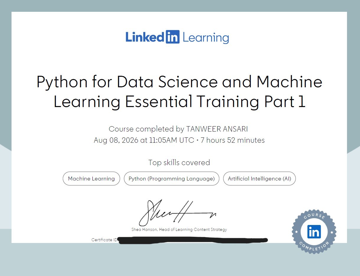Python 1 Certificate